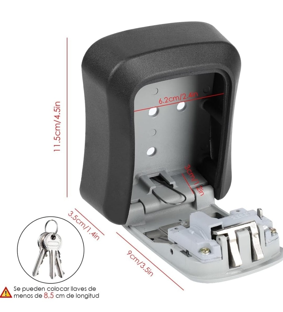 Mini caja fuerte cerradura de seguridad para llaves